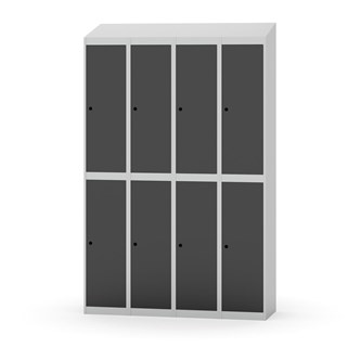 Novis koulukaappi, vinokatto, 2:4, L120 cm