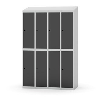 Novis koulukaappi, vinokatto, 2:4, L120 cm