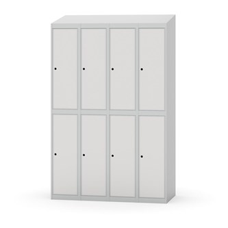 Novis koulukaappi, vinokatto, 2:4, L120 cm