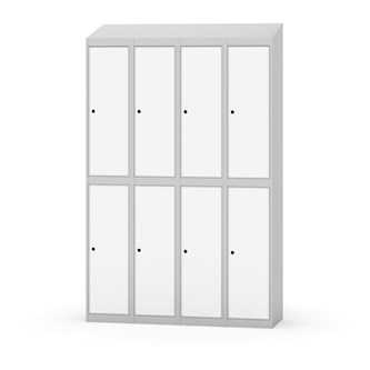 Novis koulukaappi, vinokatto, 2:4, L120 cm