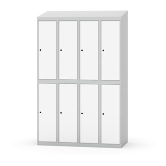 Novis koulukaappi, vinokatto, 2:4, L120 cm