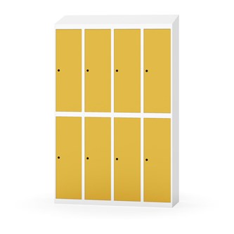 Novis koulukaappi, vinokatto, 2:4, L120 cm