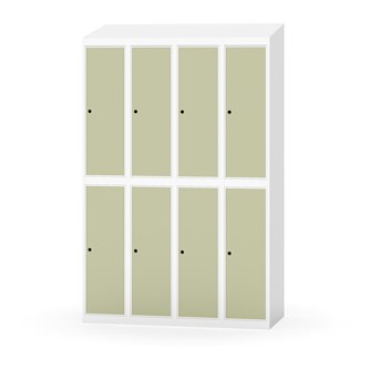 Novis koulukaappi, vinokatto, 2:4, L120 cm