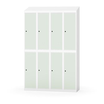 Novis koulukaappi, vinokatto, 2:4, L120 cm