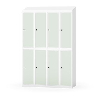 Novis koulukaappi, vinokatto, 2:4, L120 cm