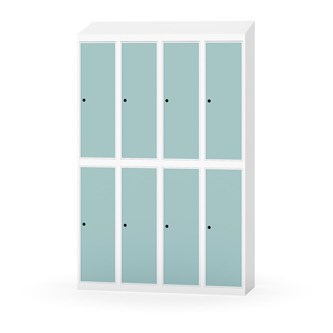 Novis koulukaappi, vinokatto, 2:4, L120 cm