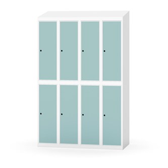 Novis koulukaappi, vinokatto, 2:4, L120 cm