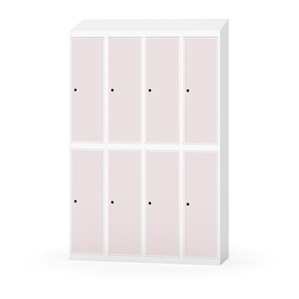 Novis koulukaappi, vinokatto, 2:4, L120 cm