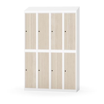 Novis koulukaappi, vinokatto, 2:4, L120 cm