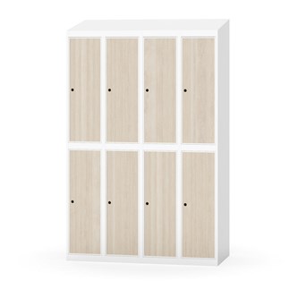 Novis koulukaappi, vinokatto, 2:4, L120 cm