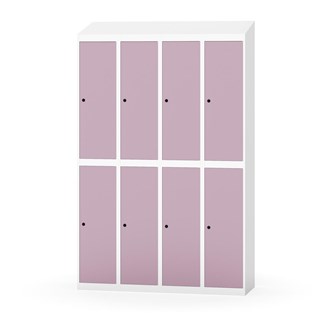 Novis koulukaappi, vinokatto, 2:4, L120 cm