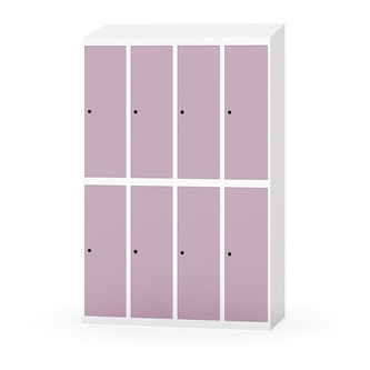 Novis koulukaappi, vinokatto, 2:4, L120 cm