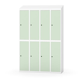 Novis koulukaappi, vinokatto, 2:4, L120 cm