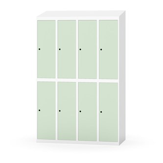 Novis koulukaappi, vinokatto, 2:4, L120 cm