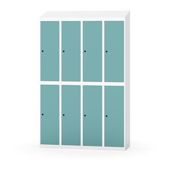 Novis koulukaappi, vinokatto, 2:4, L120 cm