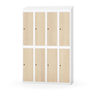 Novis koulukaappi, vinokatto, 2:4, L120 cm