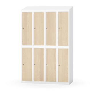 Novis koulukaappi, vinokatto, 2:4, L120 cm