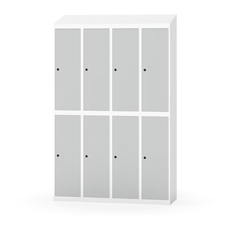 Novis koulukaappi, vinokatto, 2:4, L120 cm