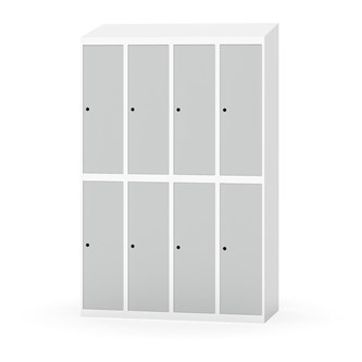 Novis koulukaappi, vinokatto, 2:4, L120 cm