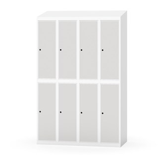 Novis koulukaappi, vinokatto, 2:4, L120 cm