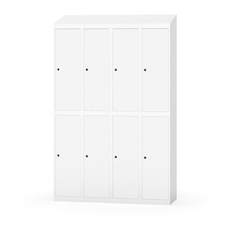 Novis koulukaappi, vinokatto, 2:4, L120 cm