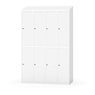 Novis koulukaappi, vinokatto, 2:4, L120 cm