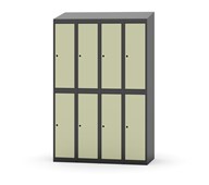 Novis koulukaappi, vinokatto, 2:4, L120 cm