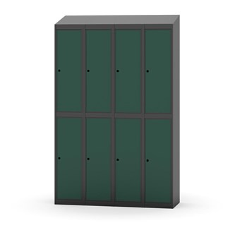 Novis koulukaappi, vinokatto, 2:4, L120 cm