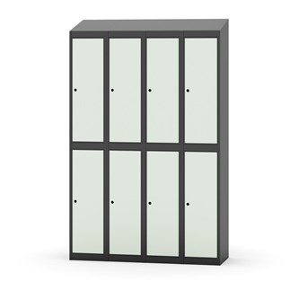 Novis koulukaappi, vinokatto, 2:4, L120 cm