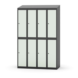 Novis koulukaappi, vinokatto, 2:4, L120 cm