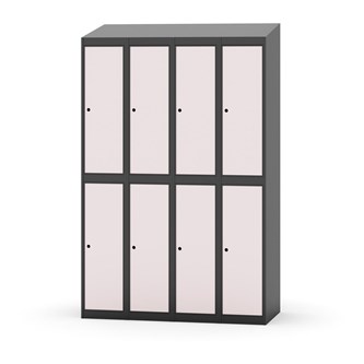 Novis koulukaappi, vinokatto, 2:4, L120 cm