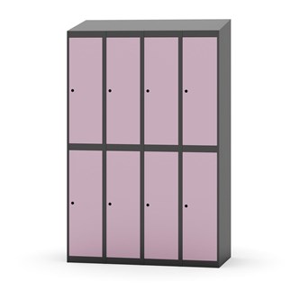 Novis koulukaappi, vinokatto, 2:4, L120 cm