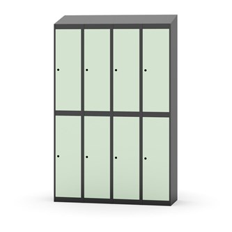 Novis koulukaappi, vinokatto, 2:4, L120 cm