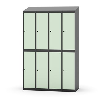 Novis koulukaappi, vinokatto, 2:4, L120 cm