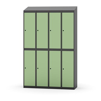 Novis koulukaappi, vinokatto, 2:4, L120 cm