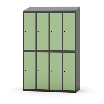 Novis koulukaappi, vinokatto, 2:4, L120 cm