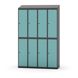 Novis koulukaappi, vinokatto, 2:4, L120 cm