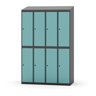 Novis koulukaappi, vinokatto, 2:4, L120 cm