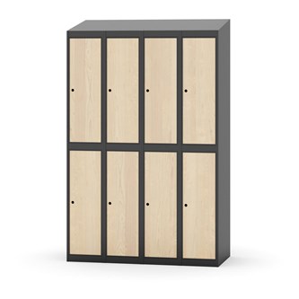 Novis koulukaappi, vinokatto, 2:4, L120 cm