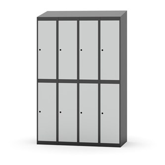 Novis koulukaappi, vinokatto, 2:4, L120 cm