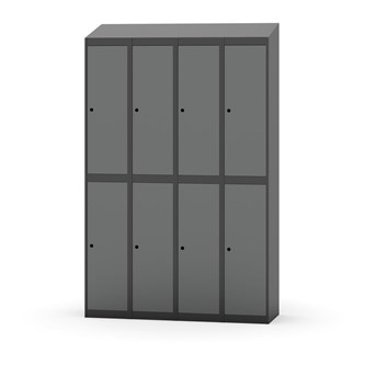 Novis koulukaappi, vinokatto, 2:4, L120 cm