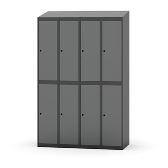 Novis koulukaappi, vinokatto, 2:4, L120 cm