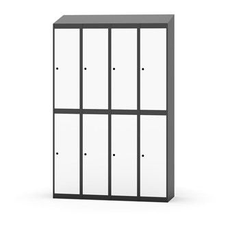 Novis koulukaappi, vinokatto, 2:4, L120 cm