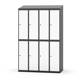 Novis koulukaappi, vinokatto, 2:4, L120 cm