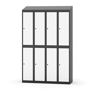 Novis koulukaappi, vinokatto, 2:4, L120 cm