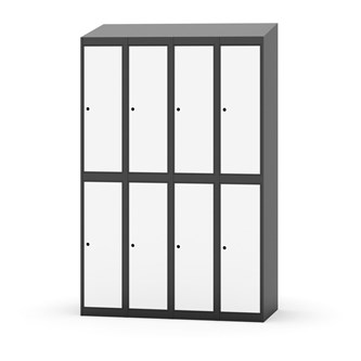 Novis koulukaappi, vinokatto, 2:4, L120 cm