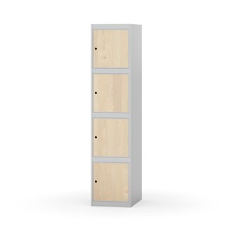 Novis koulukaappi, tasakatto, 4:1, L40 cm