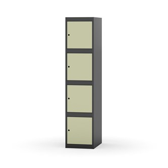 Novis koulukaappi, tasakatto, 4:1, L40 cm