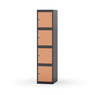 Novis koulukaappi, tasakatto, 4:1, L40 cm