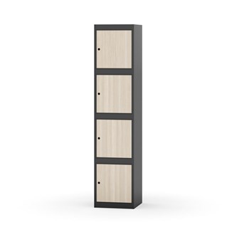 Novis koulukaappi, tasakatto, 4:1, L40 cm